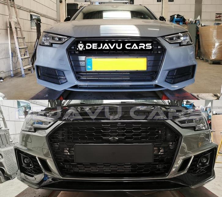 RS4 Look Voorbumper bumper voor Audi A4 B9 / S4 /  S line, Auto-onderdelen, Carrosserie en Plaatwerk, Nieuw, Audi, Voor, Bumper