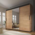Kledingkast Brazil - Eiken - 250 cm - Garderobekast, Verzenden, Nieuw, Modern, 150 tot 200 cm