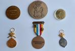 België. 3 medailles + 3 Penningen (Zonder Minimumprijs)