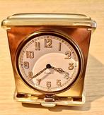 Reisklok, Bureauklok - Art Deco pond sterling, Messing -, Antiek en Kunst