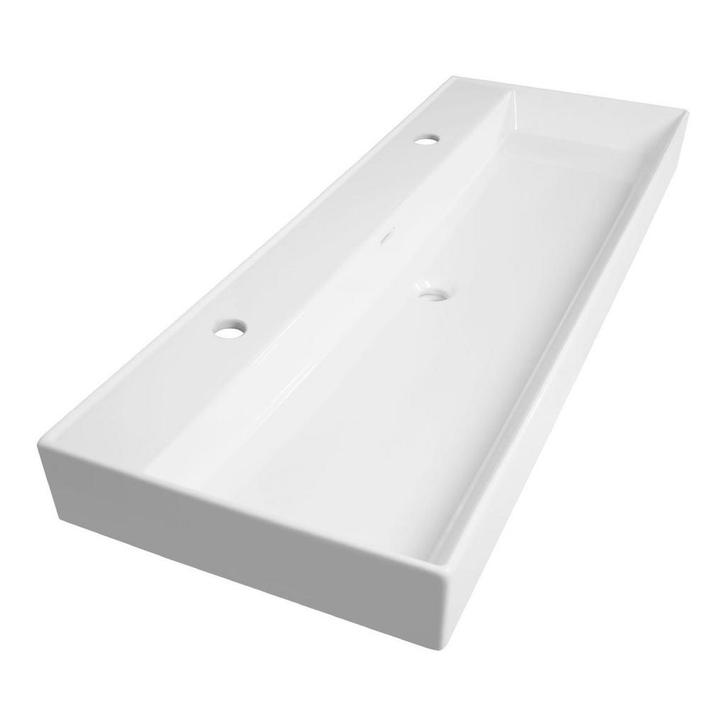 Brauer Lunar Wastafel - 120 cm - met 1 Spoelbak en 2, Doe-het-zelf en Verbouw, Sanitair, Ophalen of Verzenden