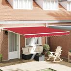 vidaXL Inklapbaar Zonnescherm 400 × 300 cm Rood, Tuin en Terras, Zonneschermen, Verzenden, Nieuw