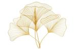 Elegante wanddecoratie GINKGO 90cm goud in filigrane, Huis en Inrichting, Woonaccessoires | Overige, Ophalen of Verzenden, Nieuw