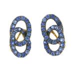 Pomellato - Oorbellen - Catene - 18 karaat Geel goud Saffier, Sieraden, Tassen en Uiterlijk, Oorbellen, Nieuw