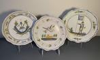 Faience de Nevers - Bord (3) - Aardewerk - Franse Revolutie