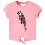 vidaXL Kindershirt 128 fluorescerend roze, Verzenden, Nieuw