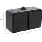 Q-LINK - Wandcontactdoos - Opbouw - 1-voudig Stopcontact -, Doe-het-zelf en Verbouw, Elektra en Kabels, Ophalen of Verzenden, Nieuw