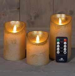 Ledkaarsen rustiek goud annas collection led kaars 3d flame, Huis en Inrichting, Woonaccessoires | Kunstplanten en Kunstbloemen