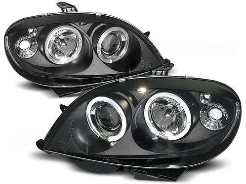 Koplampen CITROEN SAXO 09 99-06 03 ANGEL EYES ZWART dual..., Auto-onderdelen, Verlichting, Nieuw, Ophalen of Verzenden