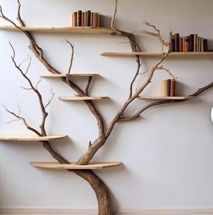 robuuste eiken houten wandplanken boekenplank planken plank, Huis en Inrichting, Woonaccessoires | Wandplanken en Boekenplanken