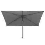 4 Seasons Azzurro stokparasol 200x300 cm Charcoal solefin, Verzenden, Nieuw
