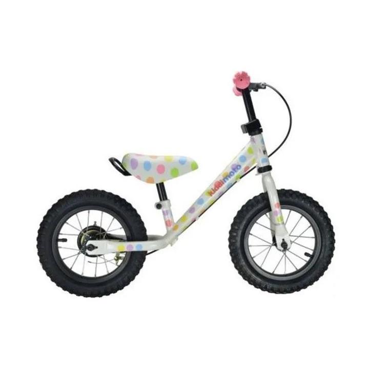 12 Loopfiets KiddiMoto Super Junior Pastel Dotty, Kinderen en Baby's, Speelgoed | Buiten | Voertuigen en Loopfietsen, Nieuw, Ophalen of Verzenden