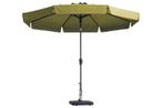 Madison parasol Flores luxe Sage green 300 cm. - Op=Op, Verzenden, Nieuw, Stokparasol, Kantelbaar