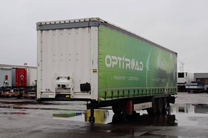 Veiling: Schuifzeiloplegger Krone SD 39000kg, Auto's, Vrachtwagens, BTW verrekenbaar, Overige brandstoffen, Overige kleuren, Aanhangers en Opleggers