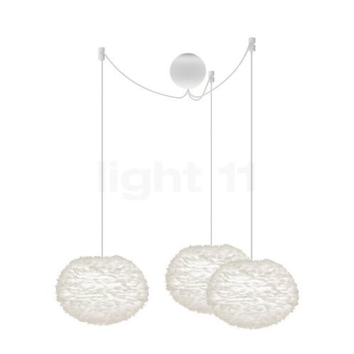 Umage Eos Cannonball Hanglamp 3-lichts, lampenkap wit/kabel, Huis en Inrichting, Lampen | Hanglampen, Nieuw, Verzenden