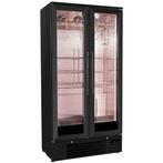 Dry aged Kast | 458L | Zwart | 2 deurs | Deuralarm | 90x5..., Verzenden, Nieuw in verpakking