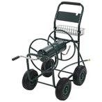 vidaXL Tuinslangtrolley met 1/2 slangkoppeling 75 m staal, Verzenden, Nieuw