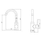 Wastafelmengkraan Auqa Splash Colorato Ensy Gebogen Uitloop, Ophalen of Verzenden, Nieuw
