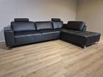 Belform Recor - Hoekbank - Zwart - Leder - Nieuwstaat, Huis en Inrichting, 300 cm of meer, Ophalen of Verzenden, Zo goed als nieuw