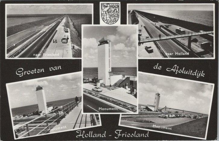 AFSLUITDIJK - Meerluik Groeten van de Afsluitdijk, Verzamelen, Ansichtkaarten | Nederland, Verzenden