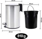 2dekans | BADIONA Prullenbak – Softclose Deksel &, Ophalen of Verzenden, Zo goed als nieuw