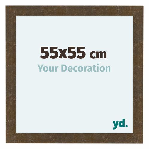 Fotolijst 55x55 cm - Goud Antiek - MDF - Como, Huis en Inrichting, Woonaccessoires | Lijsten, Nieuw, Verzenden