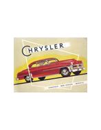 1952 CHRYSLER PROGRAMMA BROCHURE ENGELS (USA), Nieuw, Author