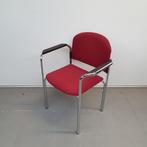 Car kantinestoel retro - rode stof (alleen per set), Huis en Inrichting, Stoelen, Ophalen of Verzenden, Nieuw