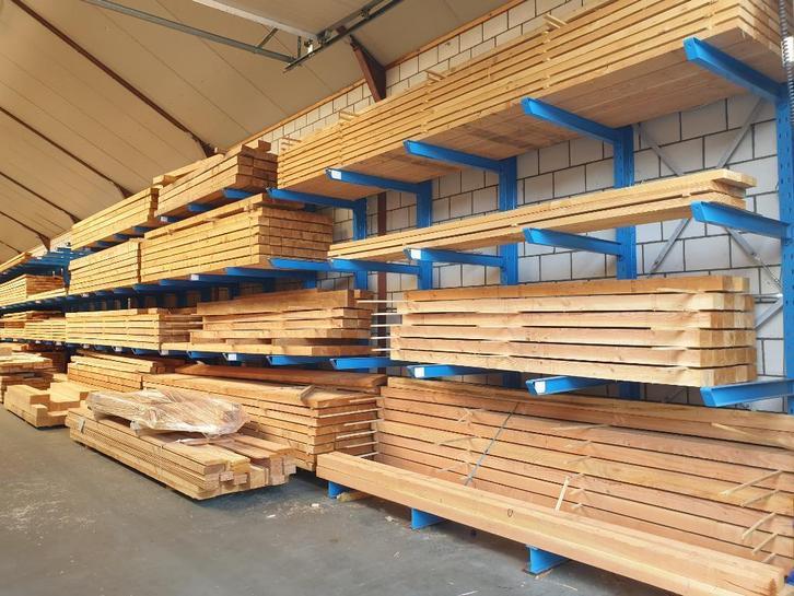 Draagarmstelling NIEUW 3,5 m hoog en 1,2 m diep met 4 niv., Zakelijke goederen, Kantoor en Winkelinrichting | Magazijn, Stelling en Opslag