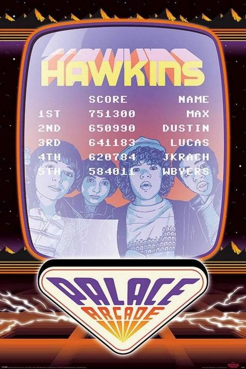Poster Stranger Things Palace Arcade 61x91,5cm, Verzamelen, Posters, Nieuw, A1 t/m A3, Verzenden