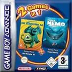 2 Games in 1 Monsters en Co + Finding Nemo Lelijk Eendje, Ophalen of Verzenden, Gebruikt