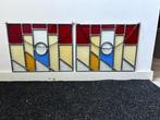 Modern Glas-in-loodraam (2) - 2000-2010 - Glas lood Piet, Antiek en Kunst, Curiosa en Brocante