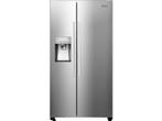 Hisense -   Amerikaanse Koelkast Rvs, 200 liter of meer, Verzenden, 60 cm of meer, Met aparte vriezer