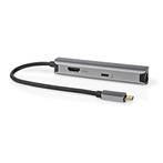 Nedis USB-C naar HDMI 4K 60Hz, USB-A, USB-C PD, Audio, Tv en Foto, Overige Audio, Tv en Foto, Nieuw, Ophalen of Verzenden