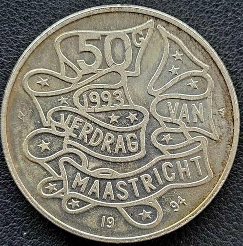 Nederlandse zilveren 50 Gulden 1994, Postzegels en Munten, Munten | Nederland, Losse munt, Zilver, Verzenden