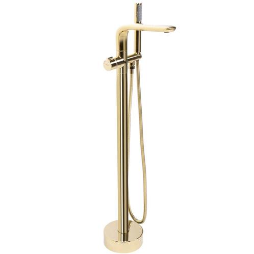 REA Vrijstaande badkraan - glanzend goud - met handdouche..., Doe-het-zelf en Verbouw, Sanitair, Nieuw, Ophalen of Verzenden