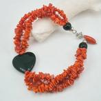 Bloedkoraal - Zilver - Armband - Middellandse Zee Koralen, Antiek en Kunst