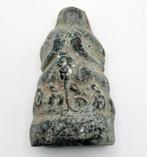 Oud-Chinees Brons Kleine zittende Kikker Bodhisattva op