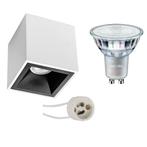 Voordeelset: Opbouwspot Set - Pragmi Cliron Pro - GU10, Metaal of Aluminium, Nieuw, Ophalen of Verzenden, Led