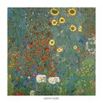 Kunstdruk Gustav Klimt - Il giardino di compagna 70x70cm, Huis en Inrichting, Woonaccessoires | Schilderijen, Tekeningen en Foto's