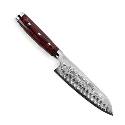 Yaxell Super Gou Santoku Mes met Kuiltjes 16,5 cm  - 161..., Huis en Inrichting, Keuken | Bestek, Nieuw, Ophalen of Verzenden