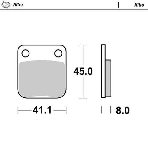 Moto Master Sintered Metal Voor of achterremblokken Nitro Ya, Motoren, Onderdelen | Overige, Nieuw, Verzenden