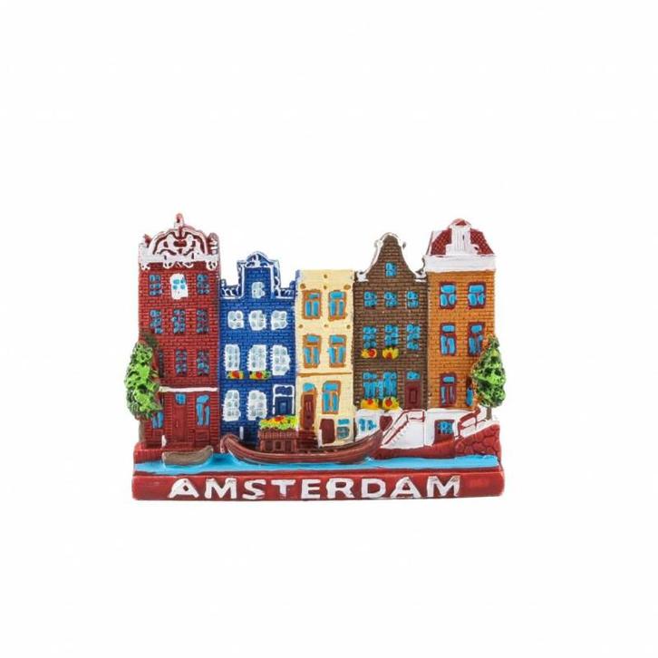 Magneet Grachtenhuisjes Rood Amsterdam, Kleding | Heren, Schoenen, Nieuw, Ophalen of Verzenden
