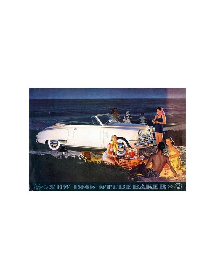 1948 STUDEBAKER COMMANDER & CHAMPION BROCHURE ENGELS, Boeken, Auto's | Folders en Tijdschriften