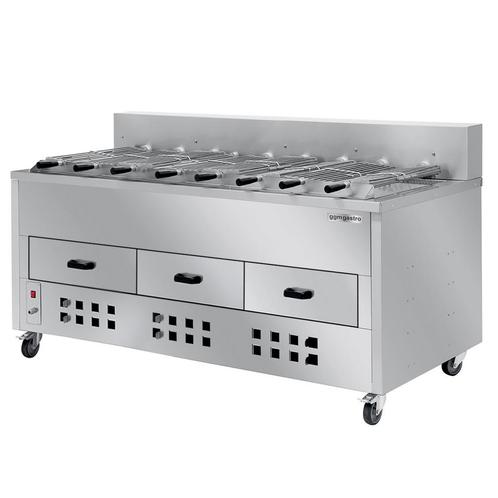 GGM Gastro | Houtskoolgrill / Kippengrill - 1800mm - met 8 |, Tuin en Terras, Barbecue-accessoires, Verzenden