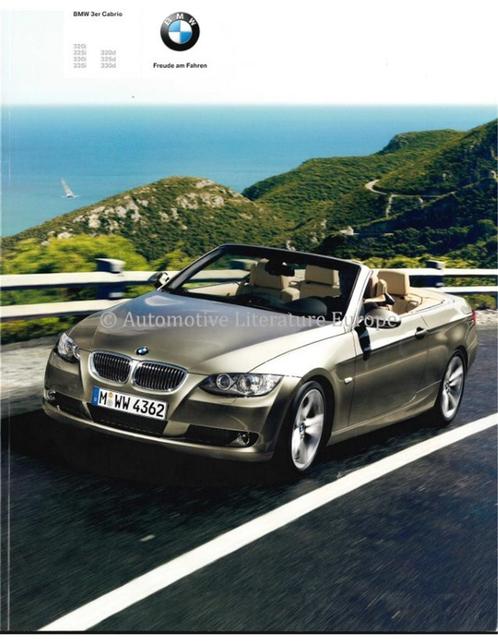 2008 BMW 3 SERIE CABRIOLET BROCHURE DUITS, Boeken, Auto's | Folders en Tijdschriften, BMW