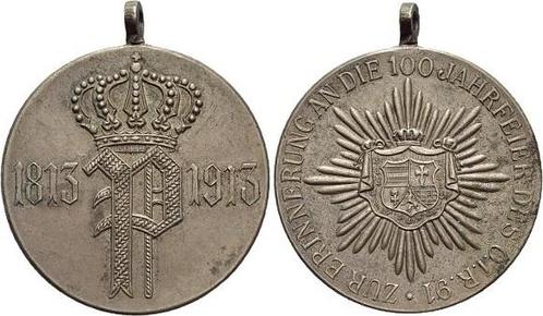 Bronze-medaille 1913 Oldenburg Friedrich August 1900-1918, Postzegels en Munten, Penningen en Medailles, Verzenden