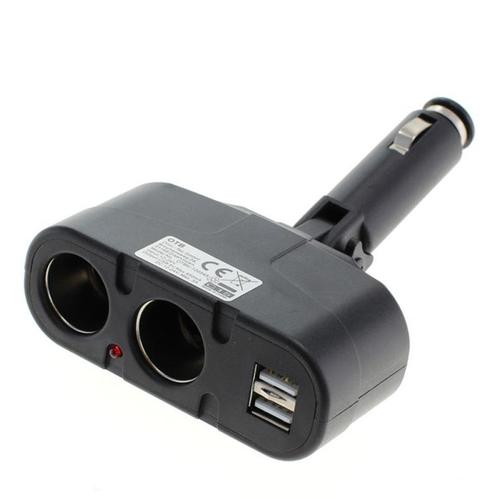 12-24V Sigarettenaansteker Splitter - 2-poorts - Met 2x USB, Computers en Software, Pc- en Netwerkkabels, Nieuw, Ophalen of Verzenden