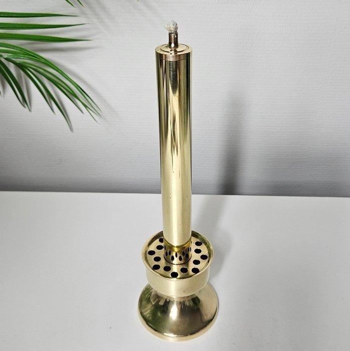 Kandelaar - Messing - Charmante olielamp, Antiek en Kunst, Curiosa en Brocante