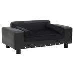 Hondenbank 81x43cm Zwart - Retourdeal, Ook voor Katten! -35%, Ophalen of Verzenden, Nieuw, Leer